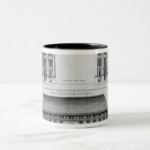 Verhoging van de "Hopital des Enfants"-forel Tweekleurige Koffiemok (Center)