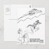 Verhoging van de postsnelheid haiku briefkaart (Voorkant / Achterkant)