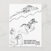 Verhoging van de postsnelheid haiku briefkaart (Voorkant)