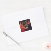 Verhoging van de schaafbestanden 2 vierkante sticker (Envelop)
