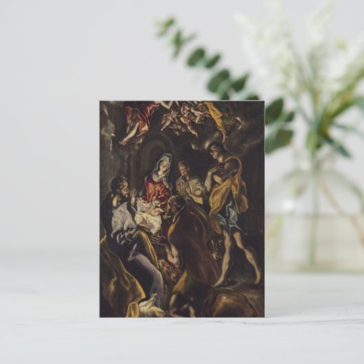 Verhoging van de schaaphersen briefkaart (Staand voorkant)