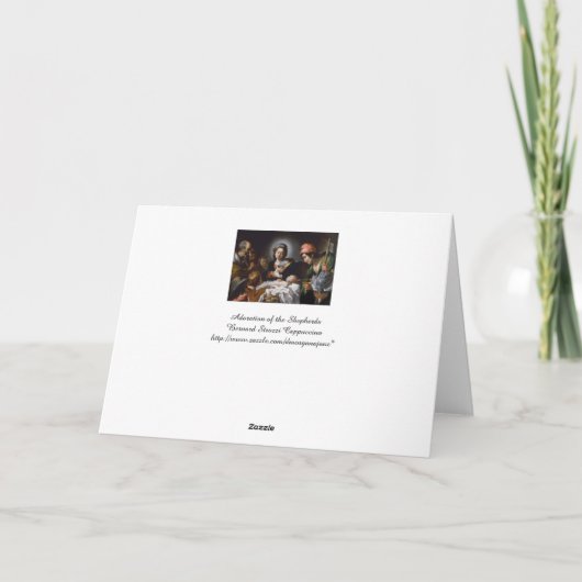 Verhoging van de schaaphersen feestdagen kaart (Achterkant)