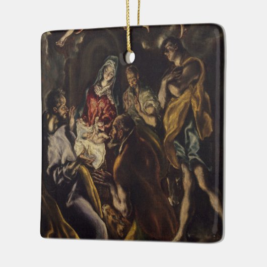 Verhoging van de schaaphersen keramisch ornament (Links)