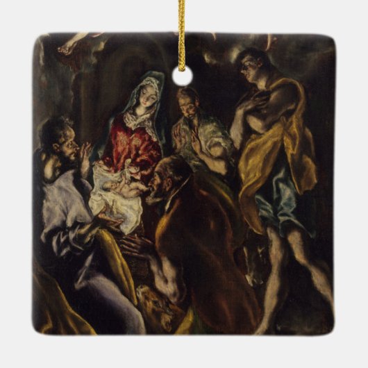 Verhoging van de schaaphersen keramisch ornament (Achterkant)