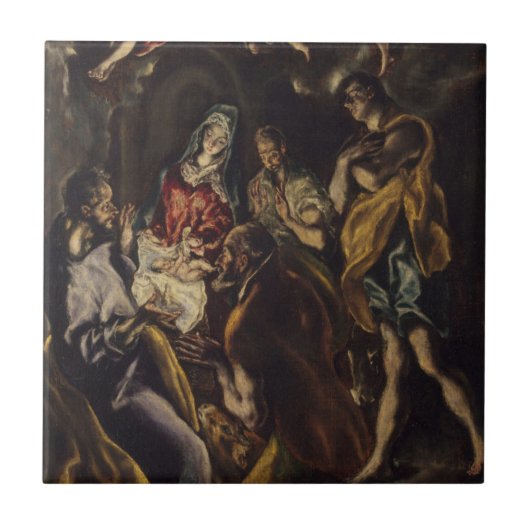 Verhoging van de schaaphersen tegeltje (Voorkant)