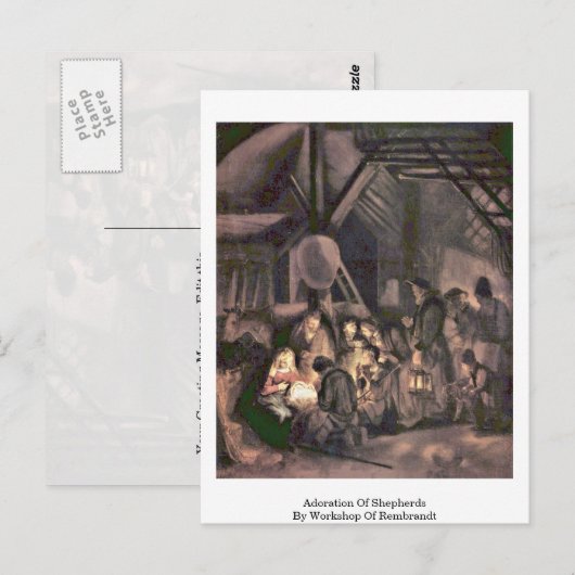 Verhoging van de schapenhouderij per workshop van briefkaart (Voorkant / Achterkant)