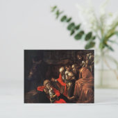 Verhoging van de sedels door Caravaggio (1609) Briefkaart (Staand voorkant)