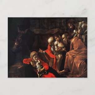 Verhoging van de sedels door Caravaggio (1609) Briefkaart