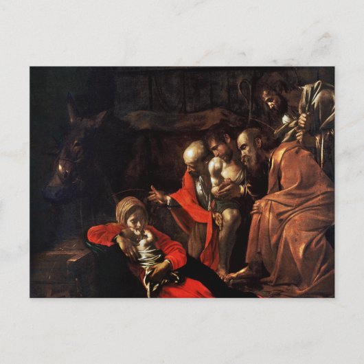 Verhoging van de sedels door Caravaggio (1609) Briefkaart (Voorkant)