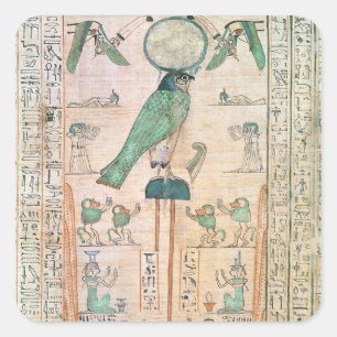 Verhoging van de stijgende zon vierkante sticker