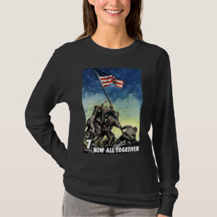 verhoging van de vlag van wo Jima T-shirt