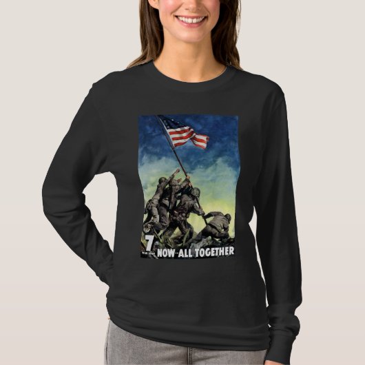verhoging van de vlag van wo Jima T-shirt (Voorkant)
