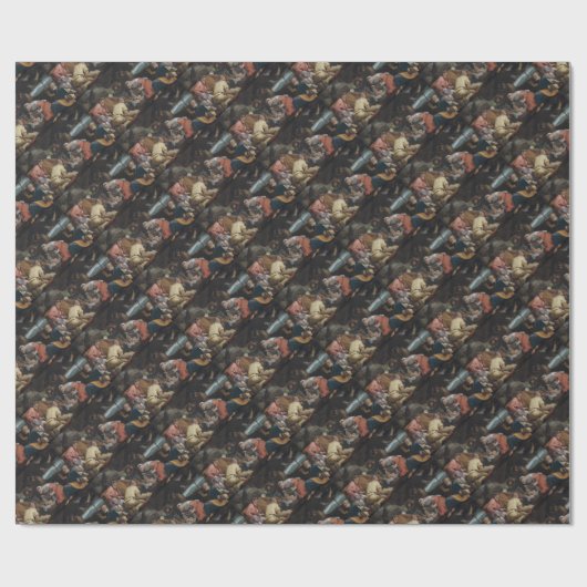 Verhoging van herders cadeaupapier (Vlak)