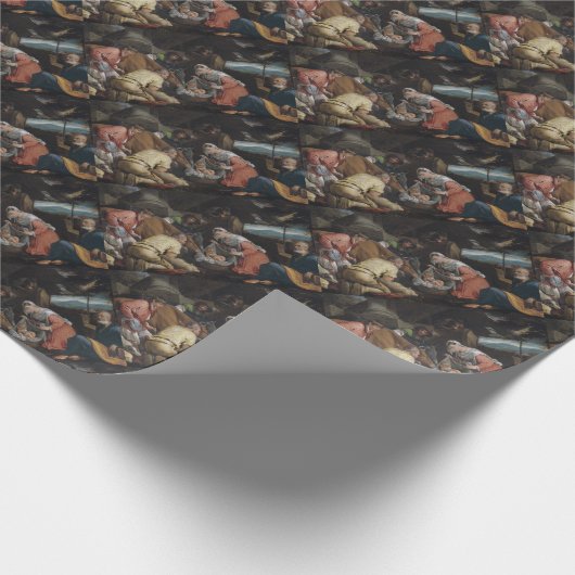 Verhoging van herders cadeaupapier (Hoek)