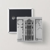 Verhoging van het Britse koffiehuis Vierkante Button 5,1 Cm (Voorkant /achterkant)