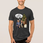 Verhoging van het kerstloon: Tri-Blend shirt (Voorkant)