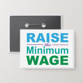 Verhoging van het minimumloon button (Voorkant / Achterkant)