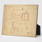 Verhogingen voor het Rode Huis, Bexley Heath (pen Fotoplaat (Zijkant)