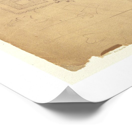 Verhogingen voor het Rode Huis, Bexley Heath (pen  Poster (Hoek)