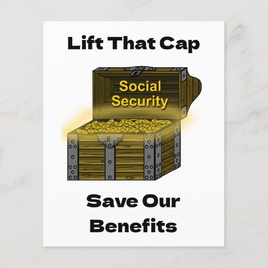 Verhoog dat maximum om de sociale zekerheidsuitker flyer (Voorkant)