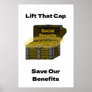 Verhoog dat plafond om sociale zekerheidsuitkering poster