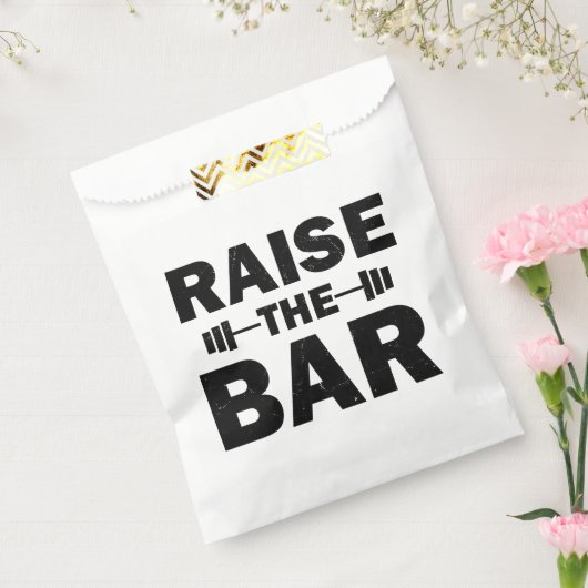 Verhoog de balk bedankzakje (Gezegeld)