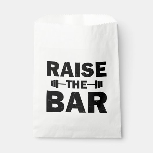 Verhoog de balk bedankzakje (Voorkant)