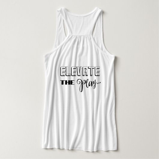 Verhoog de geest Verhoog het spel Tanktop (Design achterkant)