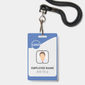 Verhoog de identiteit van uw team met een aangepas badge (Voorzijde met lanyard)