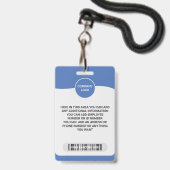 Verhoog de identiteit van uw team met een aangepas badge (Achterkant met lanyard)