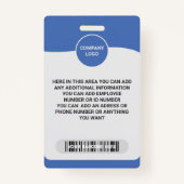 Verhoog de identiteit van uw team met een aangepas badge (Achterkant)