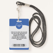 Verhoog de identiteit van uw team met een aangepas badge (Achterkant met draagriem)