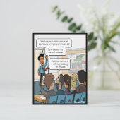 Verhoog de Lachende Ansichtkaart Briefkaart (Staand voorkant)