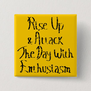 Verhoog de motivatie vierkante button 5,1 cm