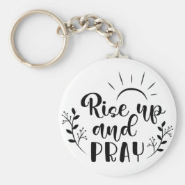 Verhoog de Sleutelhanger van de Button van de Pray