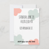 Verhoog de uitnodiging van Wof Dog Birthday (Achterkant)