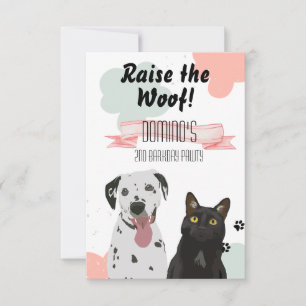 Verhoog de uitnodiging van Wof Dog Birthday