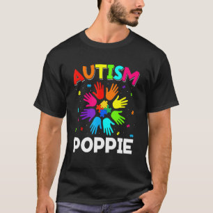 Verhoog Hand Autisme Bewustzijn Poppie Familie Ond T-shirt