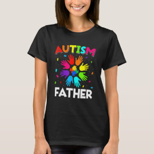 Verhoog Hand Autisme Bewustzijn Vader Familie Onde T-shirt