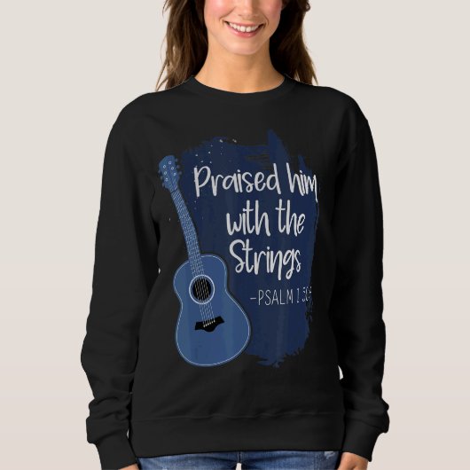 Verhoog hem met de gitaar Strings Trui (Voorkant)