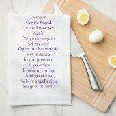 Verhoog het gedicht theedoek (Quarter Fold)