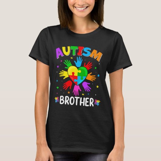 Verhoog het handmatige bewustzijn van autisme Brot T-shirt (Voorkant)