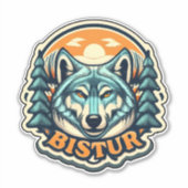 Verhoog je ambacht met Unique Wolf Stickers (Voorkant)