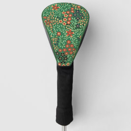 Verhoog je golfbeleving-groene Japanse bloemen Golfheadcover