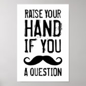 Verhoog je hand poster (Voorkant)