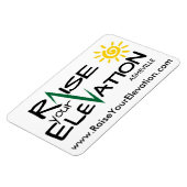 Verhoog je hoogte Asheville - Car Magnet Magneet (Linkerzijde)