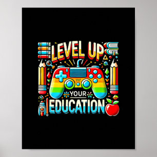 Verhoog je onderwijs Gaming geïnspireerde leraar G Poster