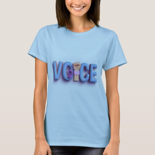 Verhoog je stem t-shirt (Voorkant)