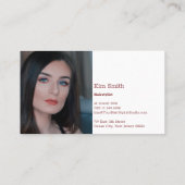 Verhoog je stijl een rokerige Topaz Haarstylist Visitekaartje (Achterkant)