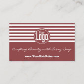 Verhoog je stijl een rokerige Topaz Haarstylist Visitekaartje (Voorkant)